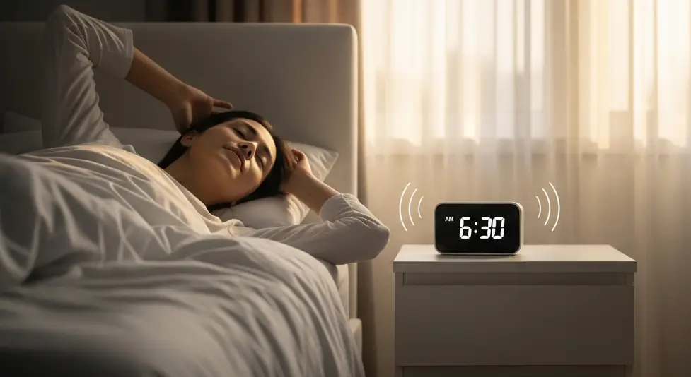 Minimalist alarm clock 7:00 AM